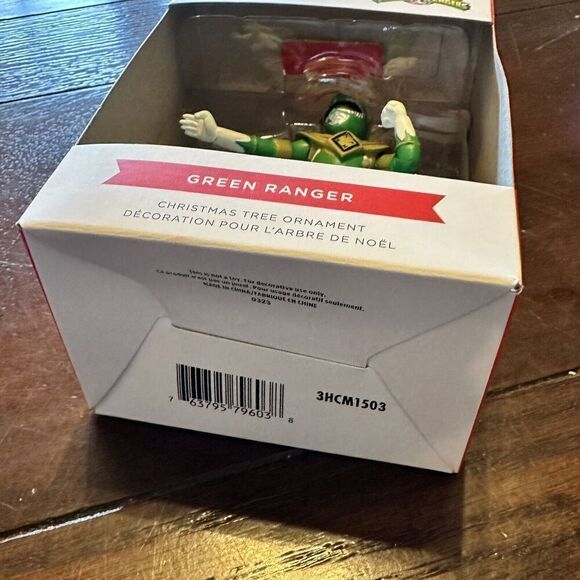 Hallmark Mighty Morphin Power Rangers GREEN RANGER CHRISTMAS ORNAMENT New in Box - Picture 3 of 4